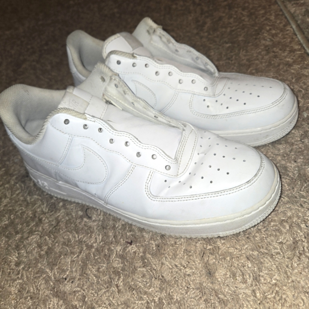Nike Air Force 1, White, Size Men US 10